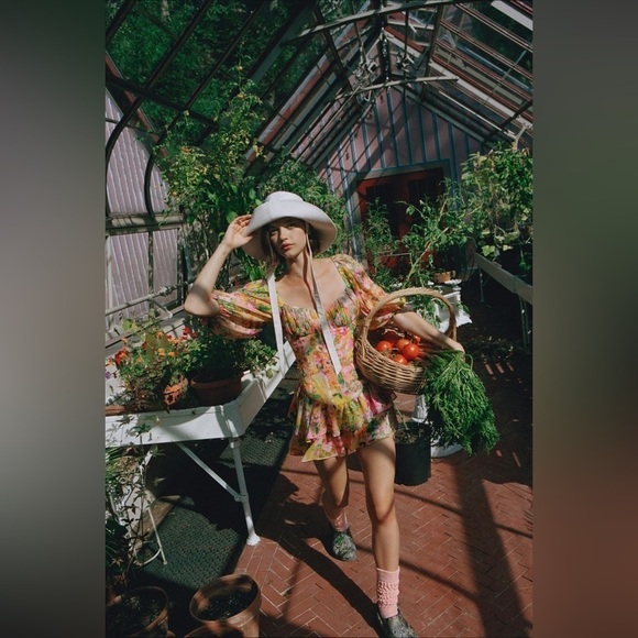 🍋 For Love And Lemons Nina Dress in Yellow - Picture 5 of 16